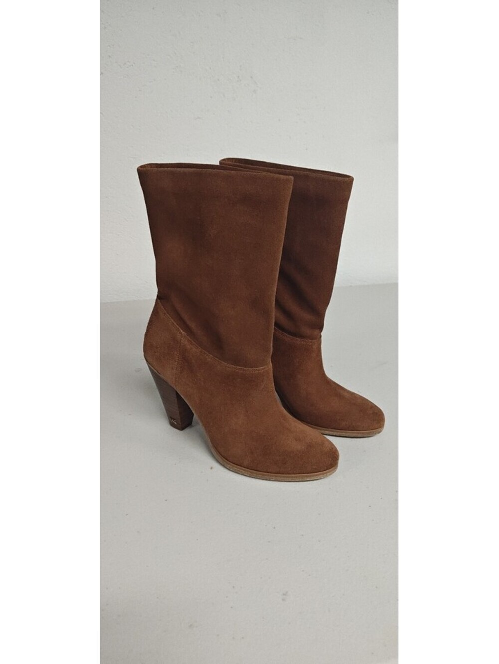MICHAEL Michael Kors Divia Suede Boots 6.5M Dark Caramel 40F8DVHE5S